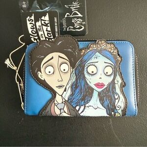 Tim Burton's Faux Leather Corpse Bride Glow in the Dark Loungefly Wallet NWT
